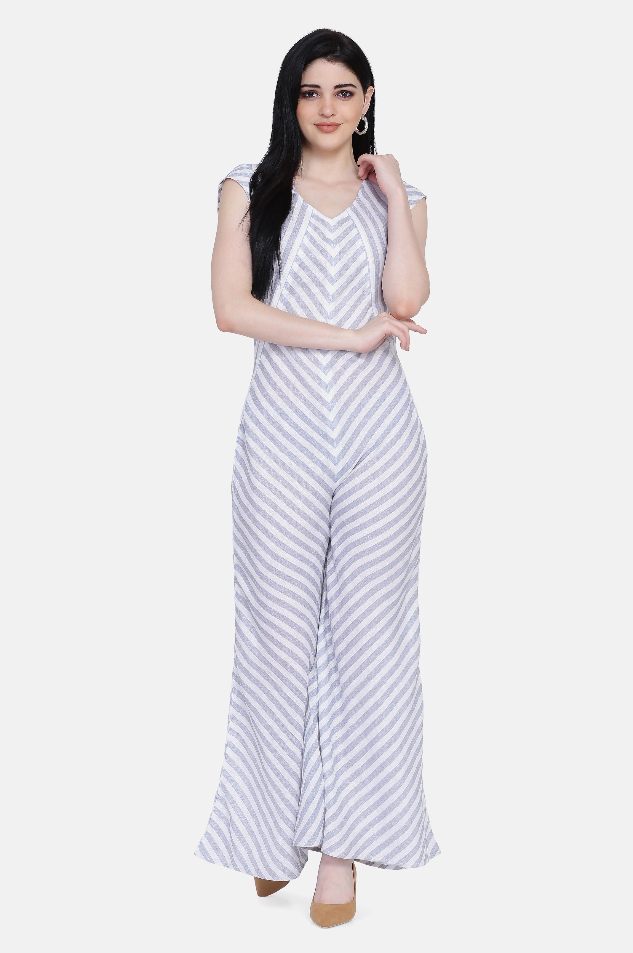 LILY STRIPED JUMPSUIT