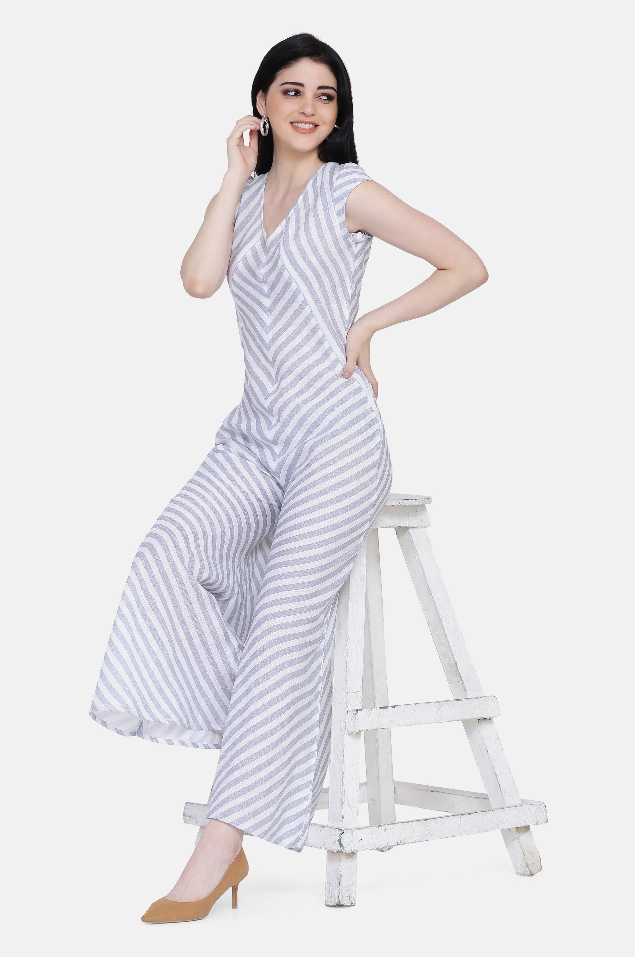 LILY STRIPED JUMPSUIT