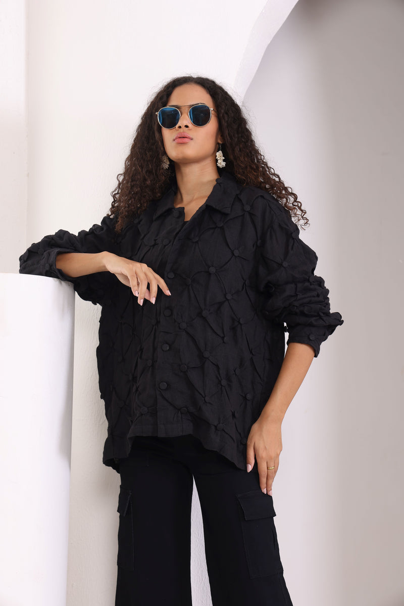 JULIE WOMEN BUTTON MASALA SHIRT