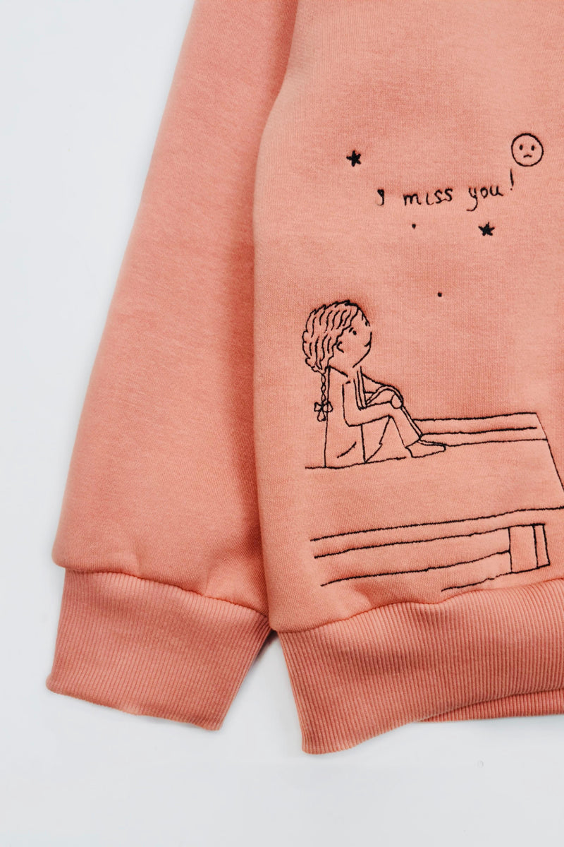 ASHE MISSU SWEATSHIRT PEACH