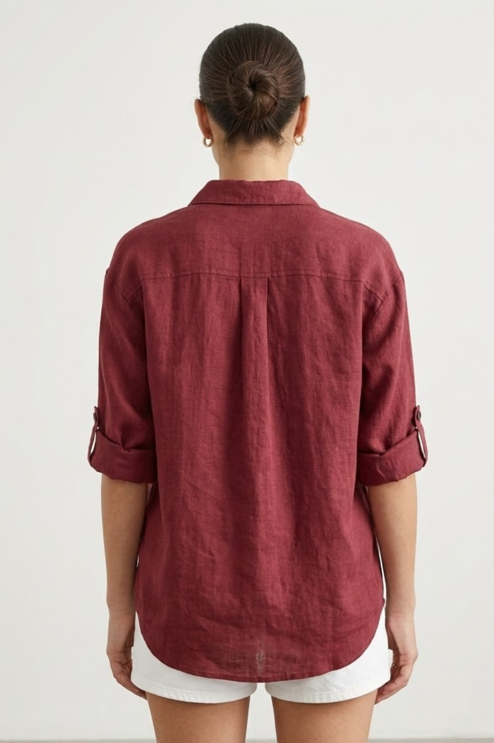 Floral Embroidered Pure Linen Shirt view 2
