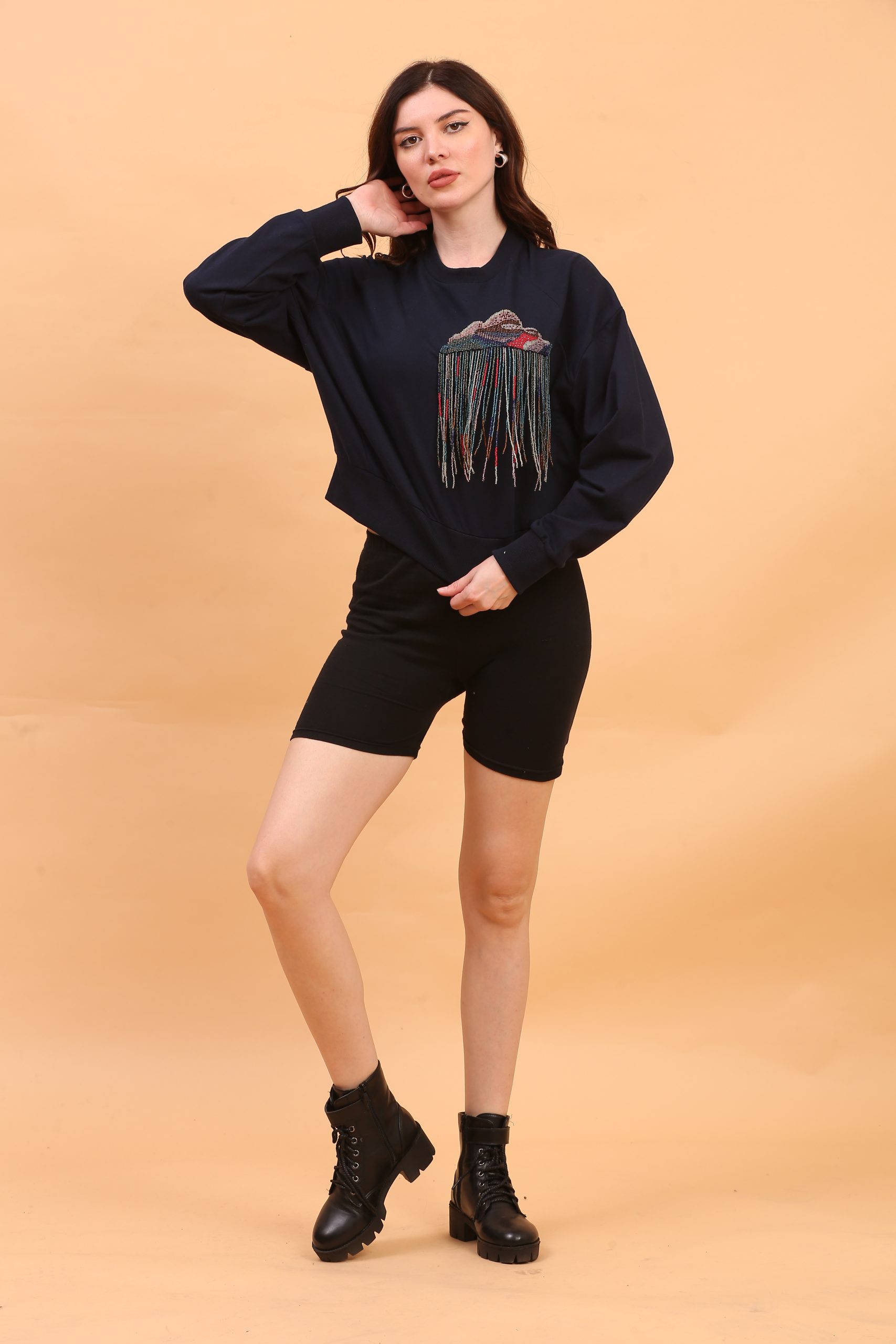 Iris Women Embellished Sweatshirt
