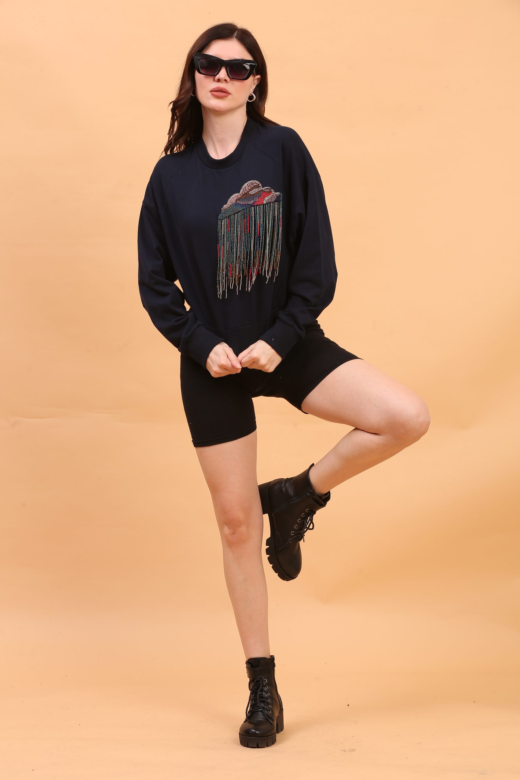 Iris Women Embellished Sweatshirt view 2