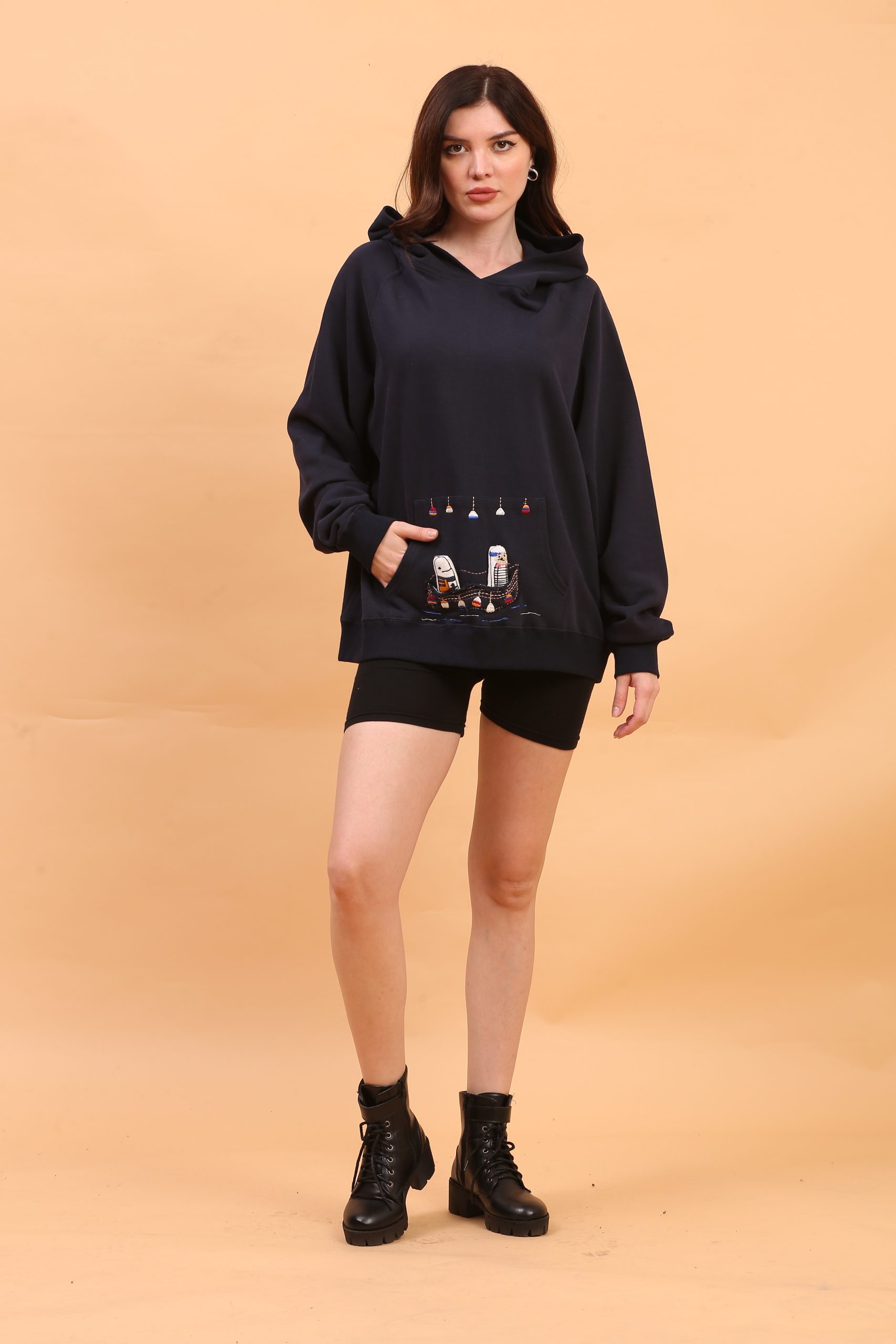 Aria Women Embroidered Hoodie