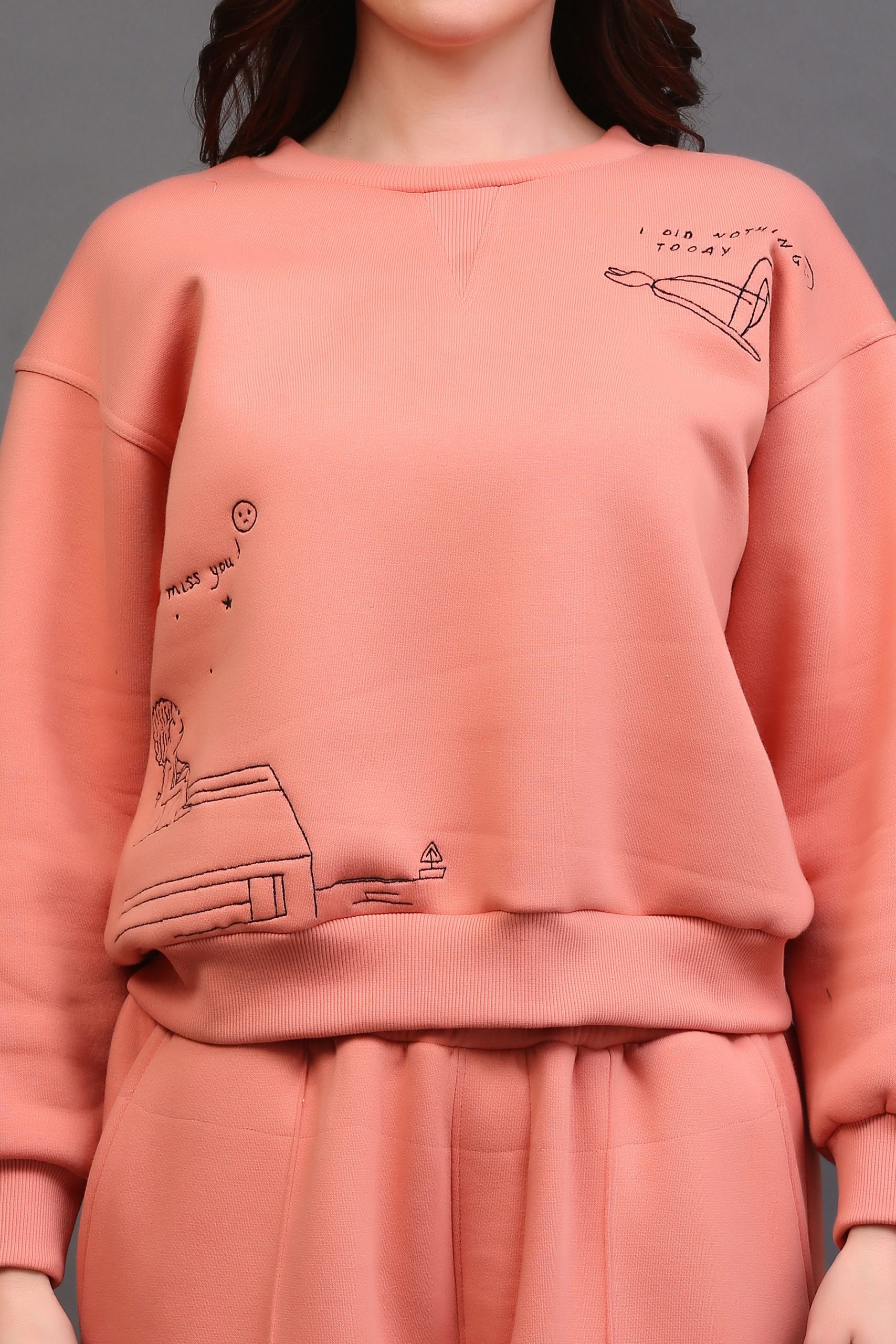 Blush Women Embroidered Co-Ord Set view 3
