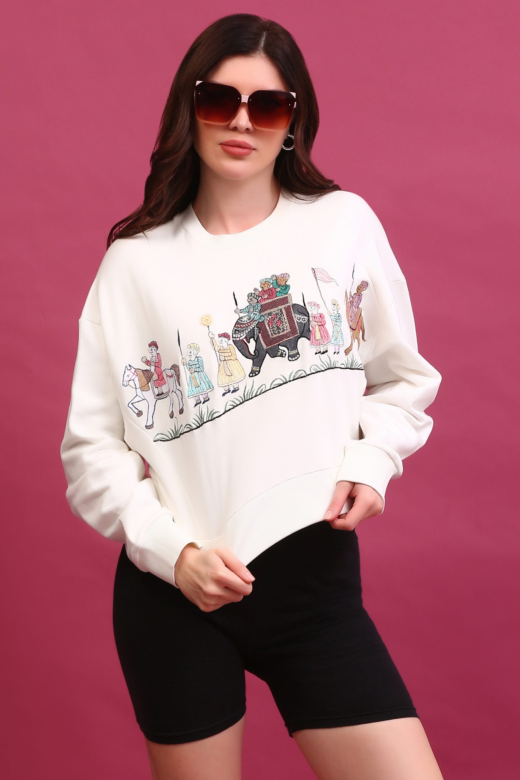 Juliette Women Embroidered Sweatshirt view 3
