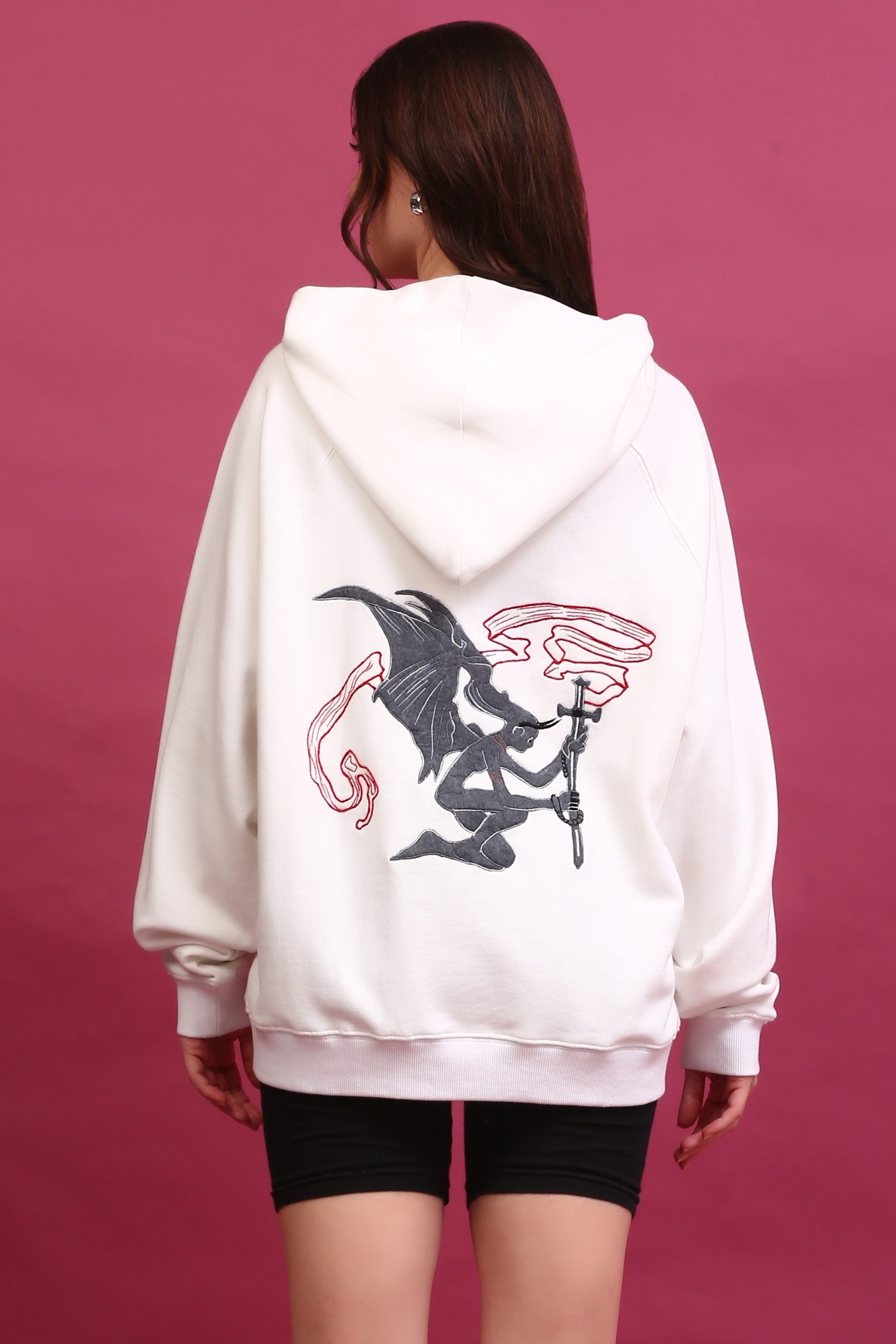 Venom White Hood view 2
